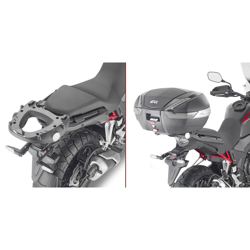 GIVI Attacco posteriore per bauletto MONOKEY - MONOLOCK per HONDA CB 500 X 2013 / 2023 - NX500 2024 / 2025