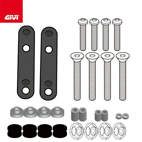 GIVI D2176KIT Kit di attacchi specifico per Parabrezza 2120DT per Yamaha TRICITY 125 2014 / 2026 - TRICITY 155 2017 / 2024