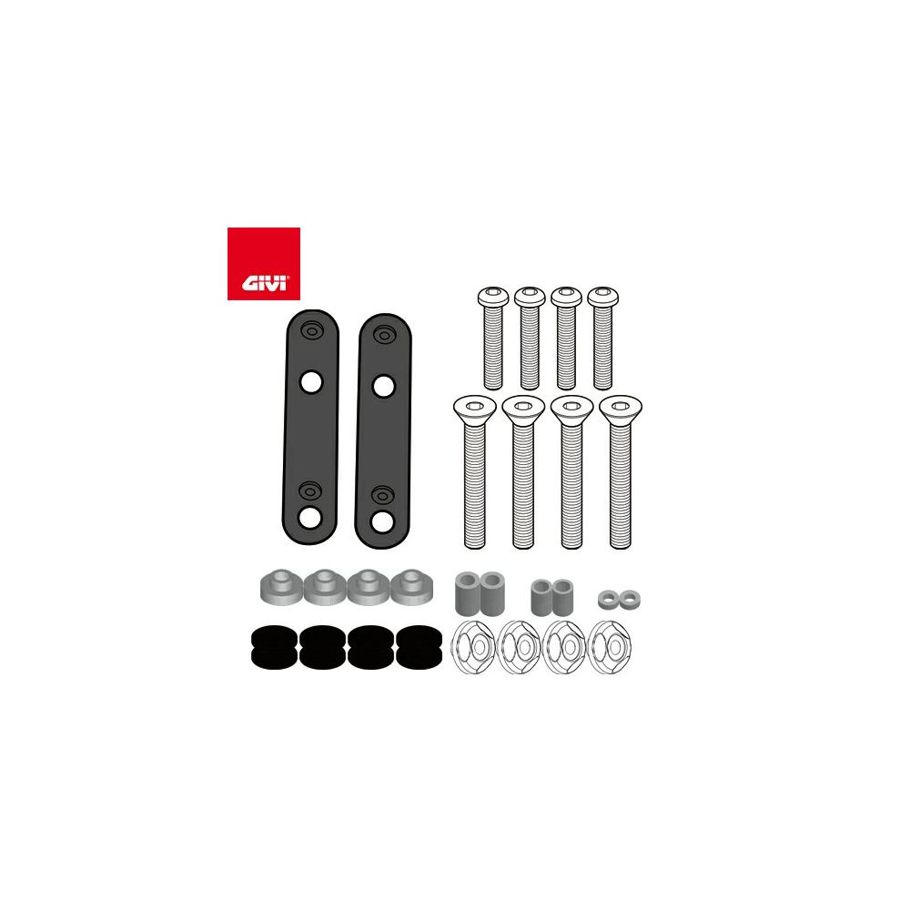 GIVI D2176KIT Kit di attacchi specifico per Parabrezza 2120DT per Yamaha TRICITY 125 2014 / 2026 - TRICITY 155 2017 / 2024