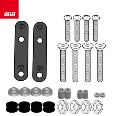GIVI D2176KIT Kit di attacchi specifico per Parabrezza 2120DT per Yamaha TRICITY 125 2014 / 2026 - TRICITY 155 2017 / 2024