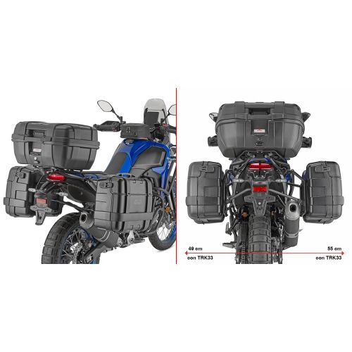 GIVI PLO2174MK Portavaligie laterale PL ONE-FIT per valigie MONOKEY YAMAHA TENERE 700 2025/26 - WORLD RAID 2026 - RALLY 2025/26