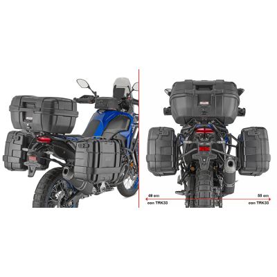 GIVI PLO2174MK Portavaligie laterale PL ONE-FIT per valigie MONOKEY YAMAHA TENERE 700 2025/26 - WORLD RAID 2026 - RALLY 2025/26