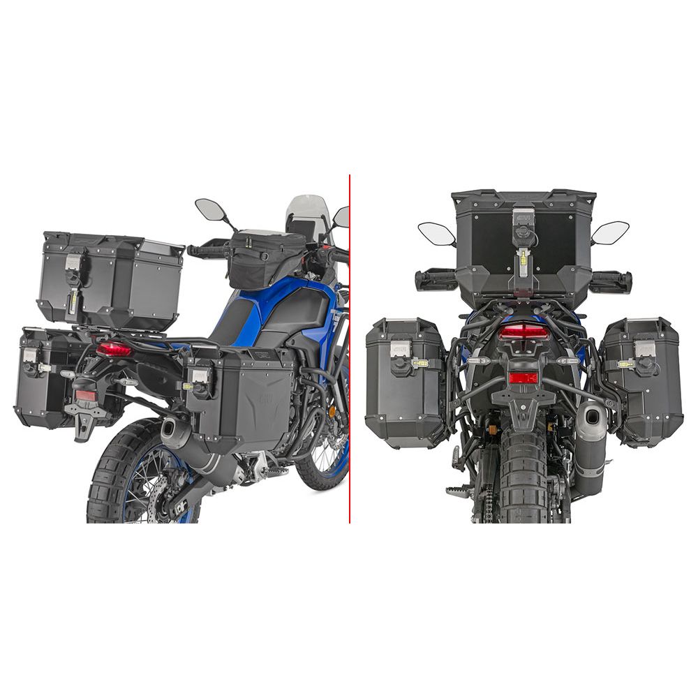 GIVI Portavaligie laterale per valigie MONOKEY con lato destro scantonato YAMAHA TENERE 700 25/26 WORLD RAID 2026 RALLY 25/26