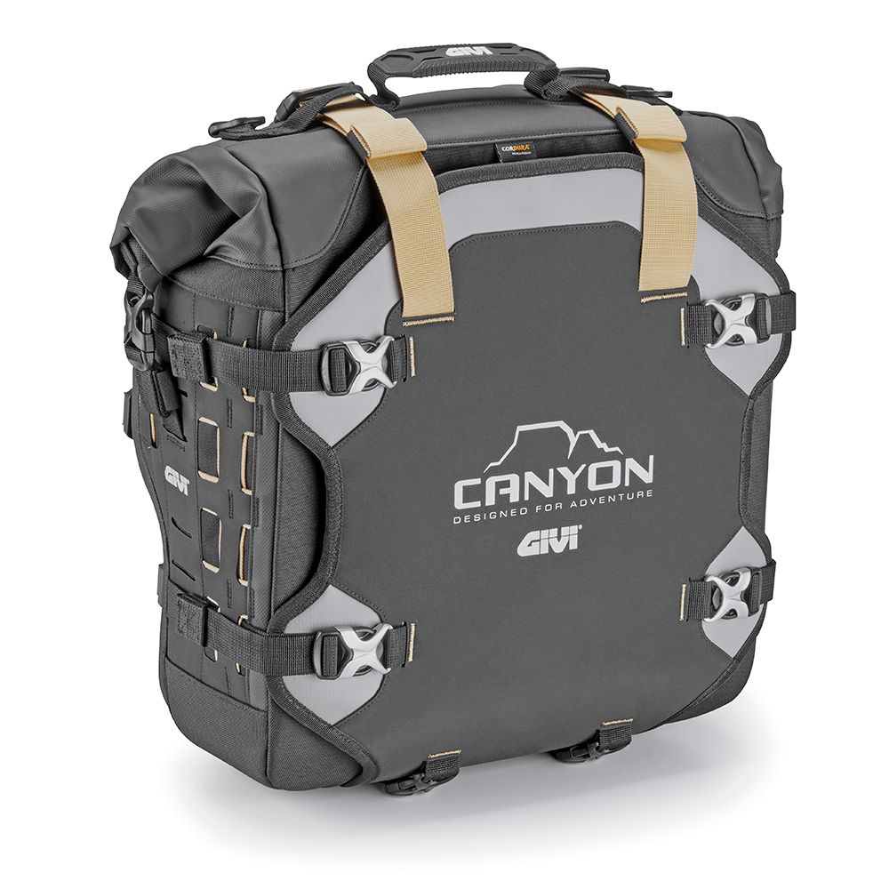 GIVI GRT727 CANYON Borsa laterale 25 litri scantonata waterproof con sistema di fissaggio MONOKEY CAM-SIDE