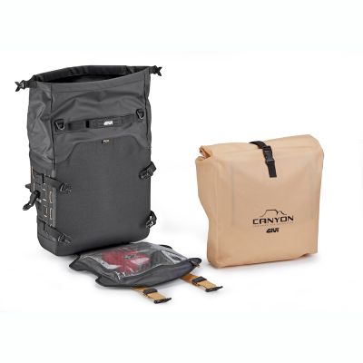 GIVI GRT727 CANYON Borsa laterale 25 litri scantonata waterproof con sistema di fissaggio MONOKEY CAM-SIDE