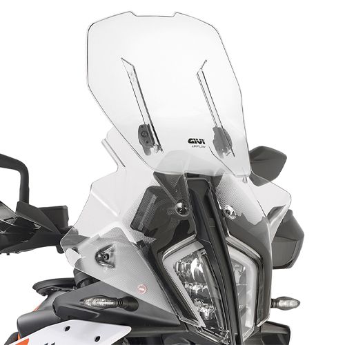 GIVI Cupolino AIRFLOW trasparente scorrevole per KTM ADVENTURE 790 2023 / 2026 - ADVENTURE 890 2023 / 2026