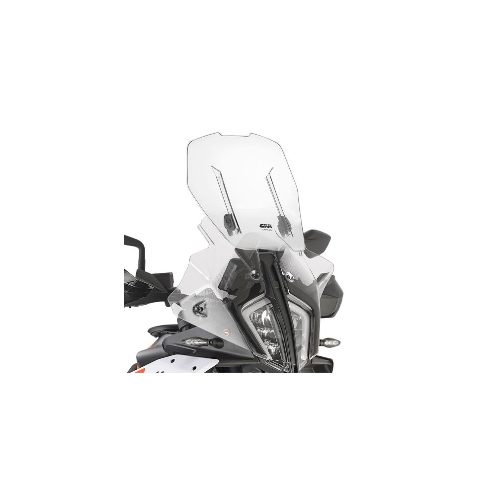 GIVI Cupolino AIRFLOW trasparente scorrevole per KTM ADVENTURE 790 2023 / 2026 - ADVENTURE 890 2023 / 2026