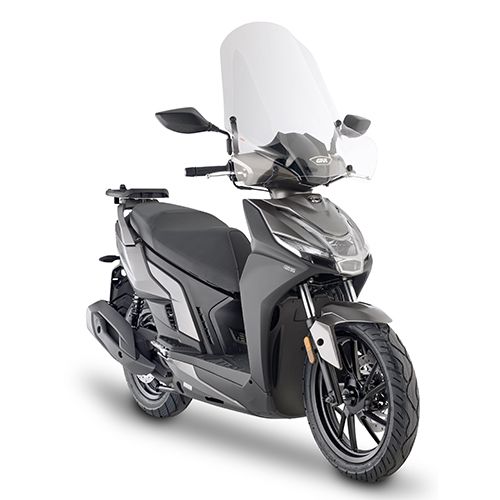 GIVI Parabrezza trasparente 66 x 64 cm per KYMCO AGILITY R16+ 50 / 125 / 150 / 200 2014 / 2026 - AGILITY S 125 2022 / 2026