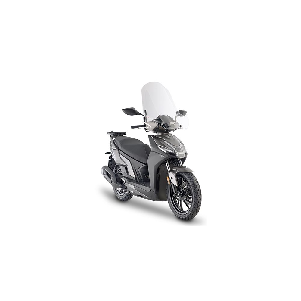 GIVI Parabrezza trasparente 66 x 64 cm per KYMCO AGILITY R16+ 50 / 125 / 150 / 200 2014 / 2026 - AGILITY S 125 2022 / 2026