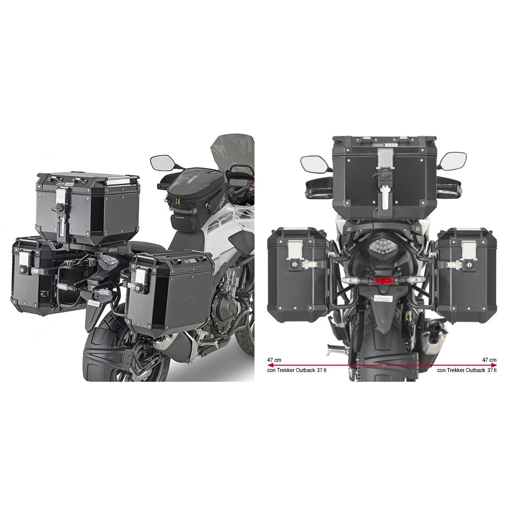 Telai Laterali GIVI PLO1171CAM Cam-Side per Honda CB 500 X e NX 500