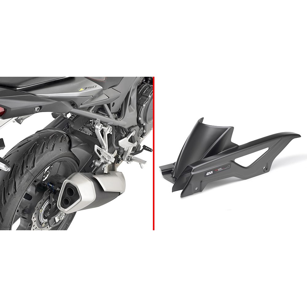 Parafango GIVI MG1200 in ABS con Copricatena per Honda Hornet 750
