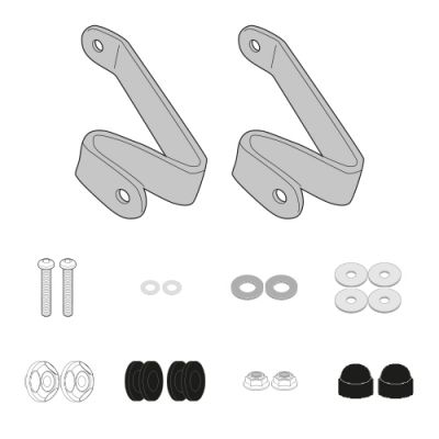 GIVI Kit di attacchi specifico per Cupolino Parabrezza 1190DT per HONDA PCX 125 2021 / 2024