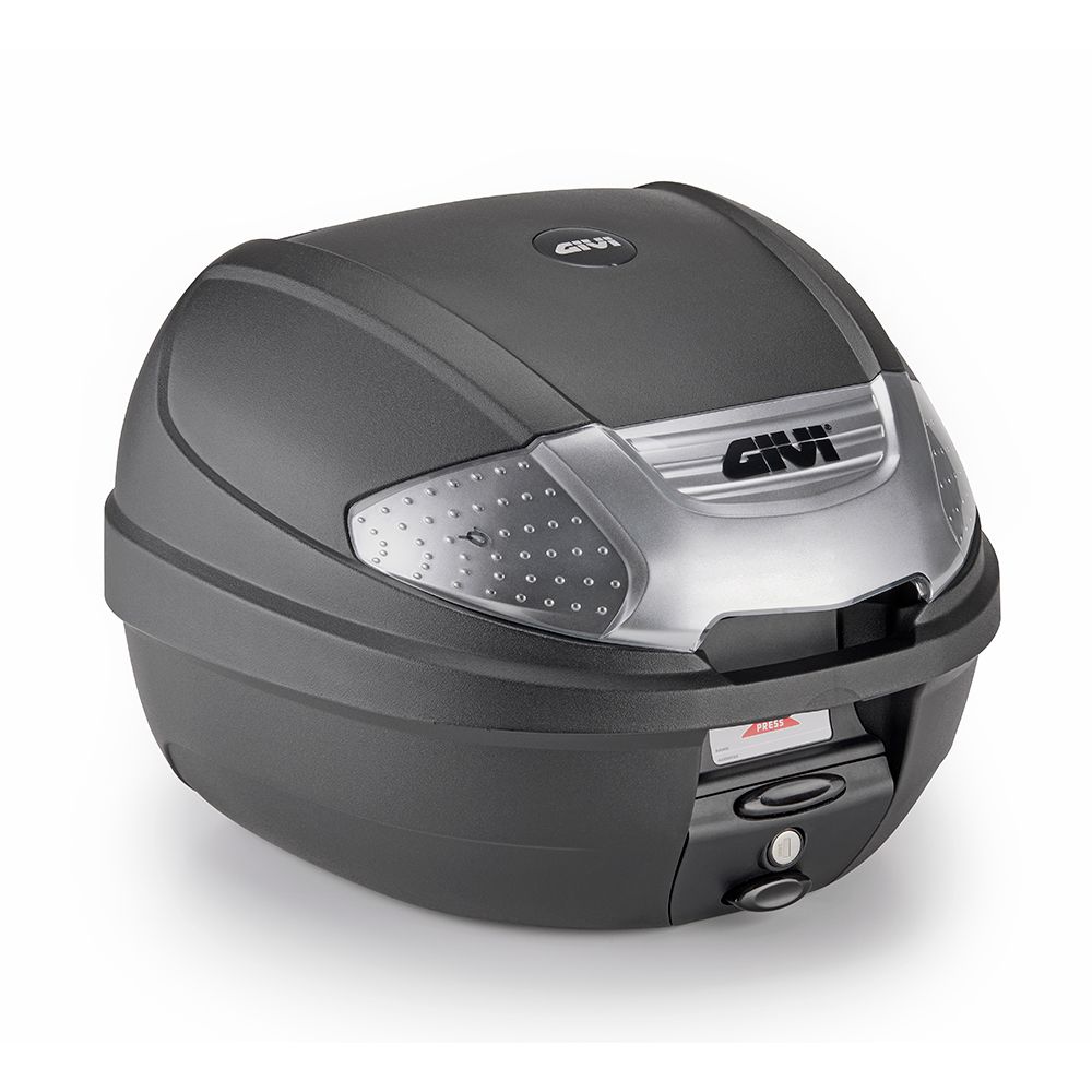 Bauletto GIVI E300NT2B Tech Monolock Nero Catadiottri Argento 30 Litri