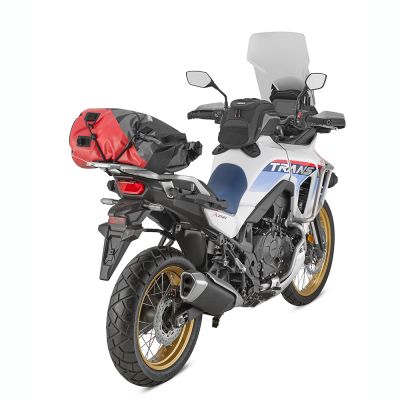 GIVI EA114GRB Borsa cargo rullo da sella o portapacchi impermeabile 30 litri con grafica di colore grigio e rosso