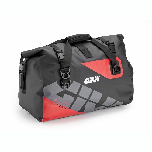 GIVI EA115GRB Borsa cargo da sella impermeabile 40 litri con grafica di colore grigio e rosso