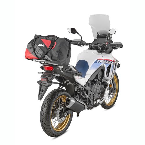 GIVI EA115GRB Borsa cargo da sella impermeabile 40 litri con grafica di colore grigio e rosso