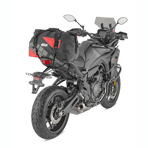 GIVI EA115GRB Borsa cargo da sella impermeabile 40 litri con grafica di colore grigio e rosso