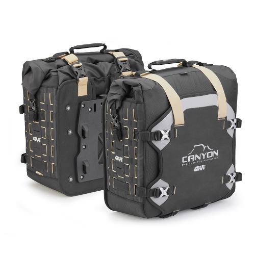 GIVI GRT709B CANYON Coppia di borse laterali waterproof con sistema di fissaggio Unifit 35+35 litri