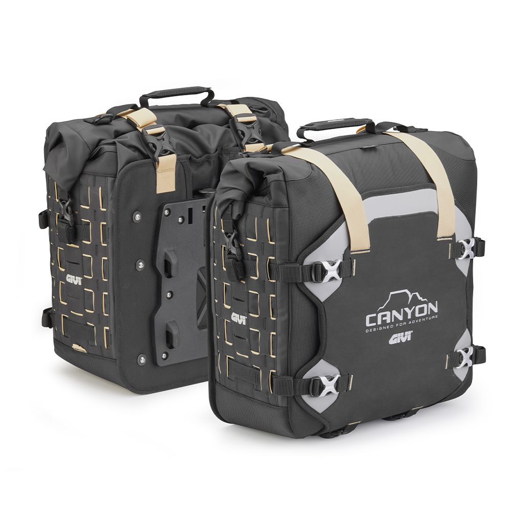 GIVI GRT709B CANYON Coppia di borse laterali waterproof con sistema di fissaggio Unifit 35+35 litri