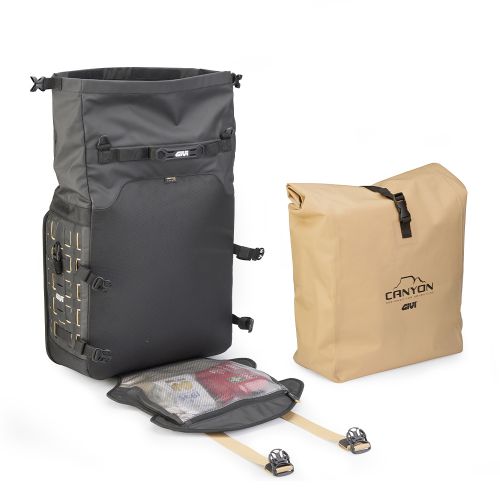 GIVI GRT709B CANYON Coppia di borse laterali waterproof con sistema di fissaggio Unifit 35+35 litri