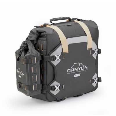 GIVI GRT709B CANYON Coppia di borse laterali waterproof con sistema di fissaggio Unifit 35+35 litri