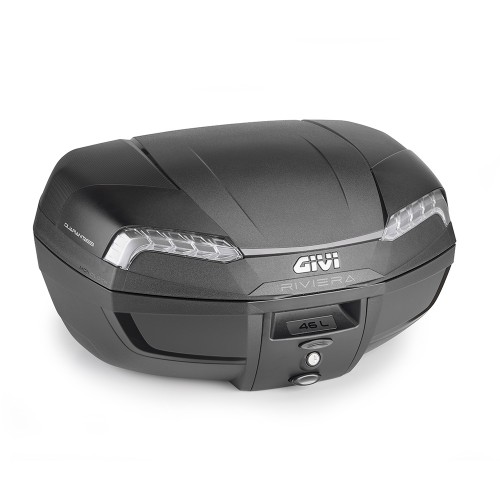 Bauletto Monolock GIVI E46 Riviera Tech 46 Litri Catadiottri Argento
