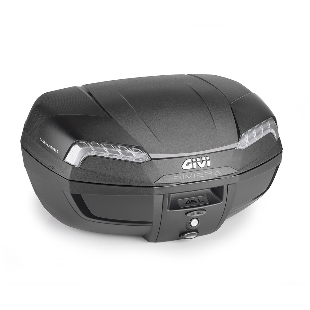 Bauletto Monolock GIVI E46 Riviera Tech 46 Litri Catadiottri Argento