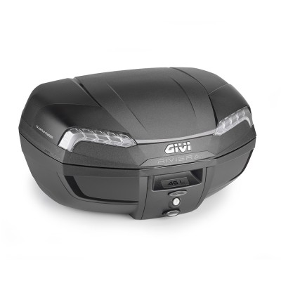 Bauletto Monolock GIVI E46 Riviera Tech 46 Litri Catadiottri Argento