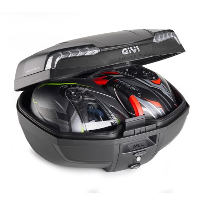 Bauletto Monolock GIVI E46 Riviera Tech 46 Litri Catadiottri Argento