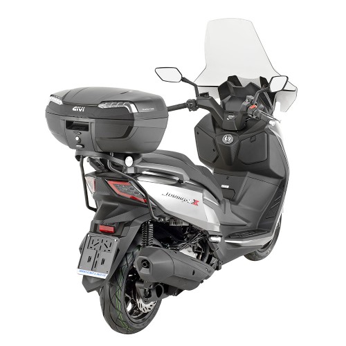 Bauletto Monolock GIVI E46 Riviera Tech 46 Litri Catadiottri Argento
