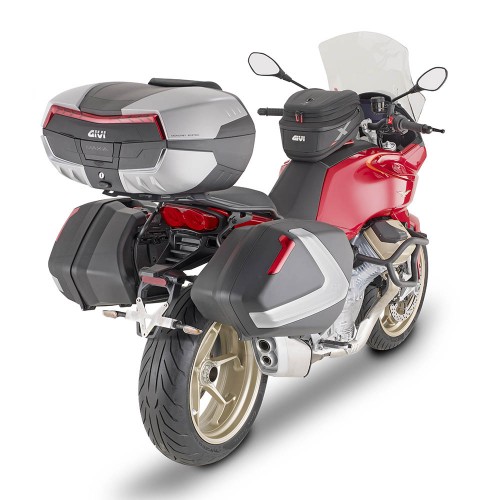 Bauletto Monokey GIVI V58N2 Maxia 5 58 Litri Catadiottri Rossi