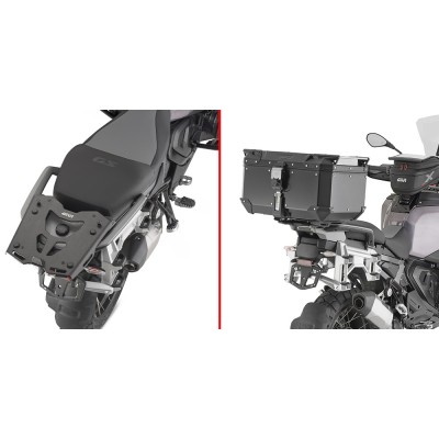 Attacco Alluminio Nero GIVI SRA5143 per BMW GS 1300, R, RS e C 400