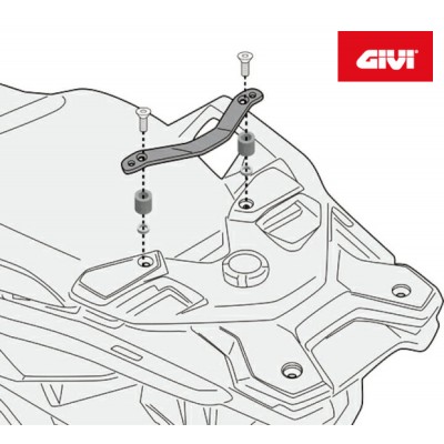 Kit GIVI 5148KIT Attacchi Piastra SRA5143 su Portapacchi Originale BMW
