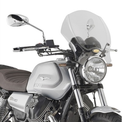Kit Cupolino GIVI 140A Trasparente con Attacchi AL8206A per Guzzi V7 850