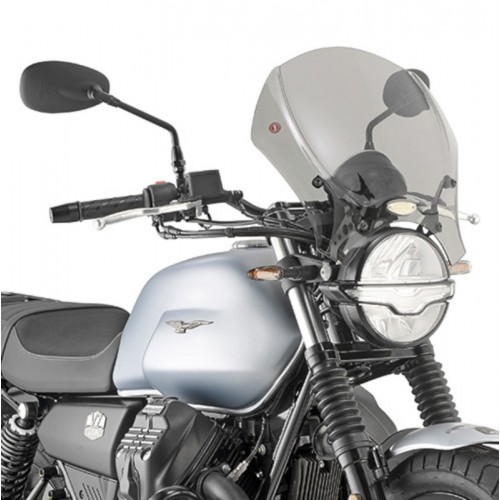 Kit Cupolino GIVI 140S Nero Fumé con Attacchi AL8206A per Guzzi V7 850
