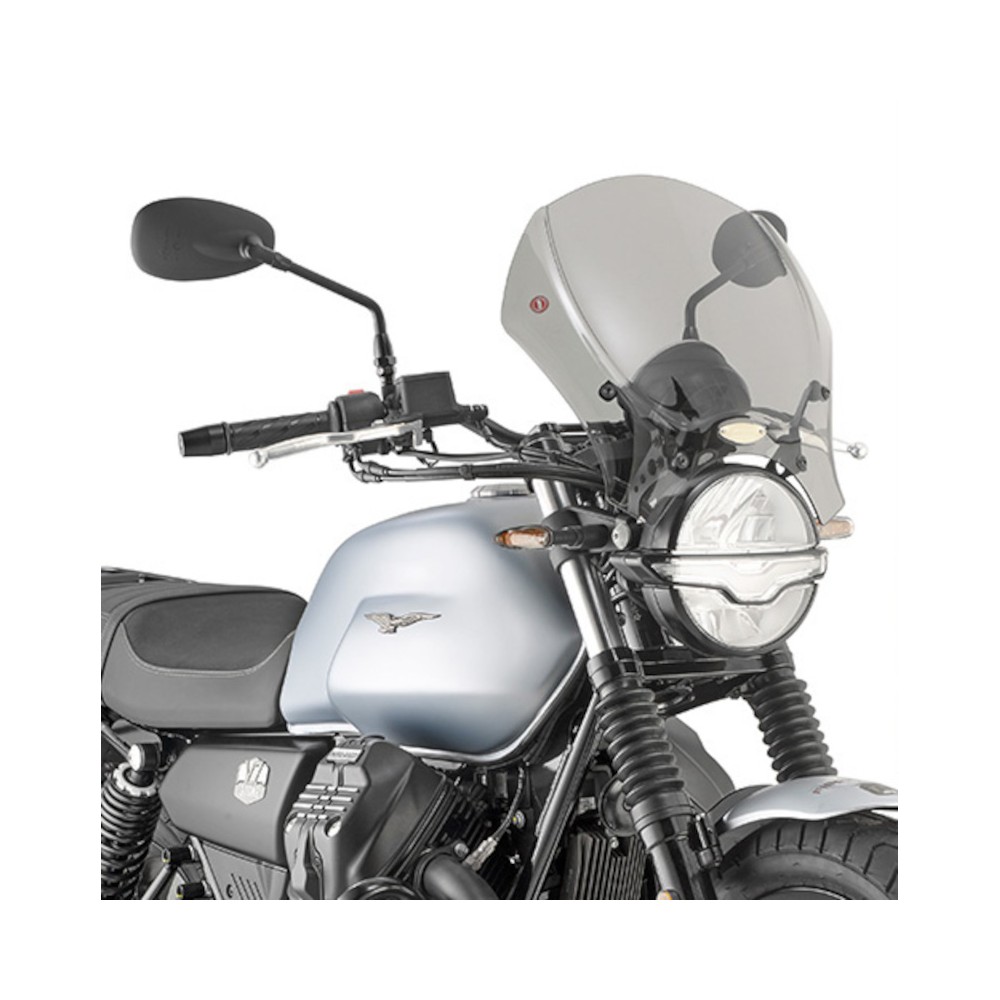 Kit Cupolino GIVI 140S Nero Fumé con Attacchi AL8206A per Guzzi V7 850