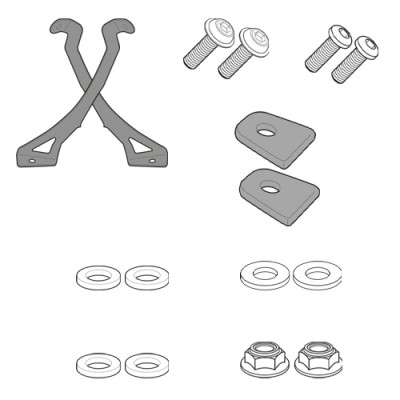 Kit Parabrezza GIVI 5107DT e Attacchi D5107KIT per BMW F 700 GS 13-17