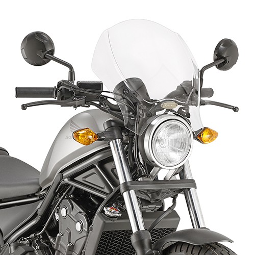 Kit Cupolino GIVI 140A Trasparente e Attacchi AL1160A per Honda CMX 500 Rebel