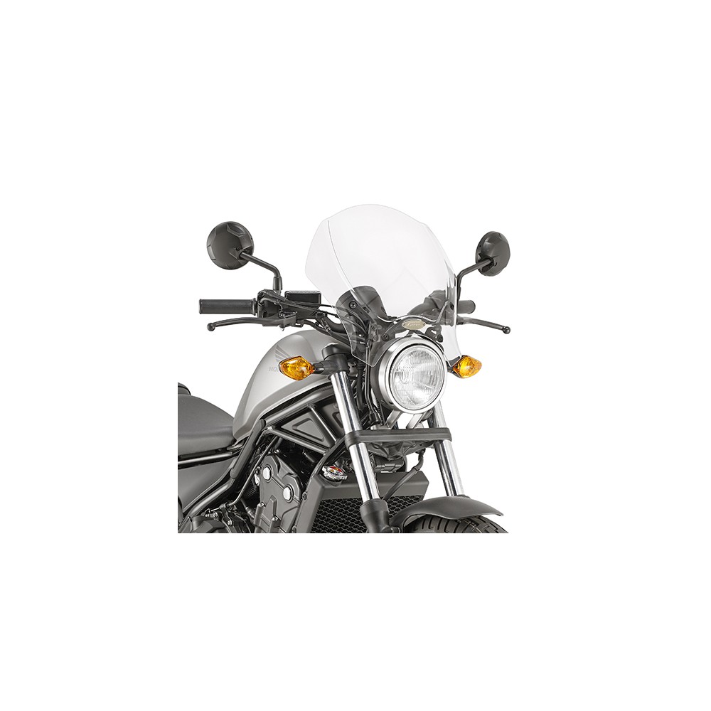 Kit Cupolino GIVI 140A Trasparente e Attacchi AL1160A per Honda CMX 500 Rebel