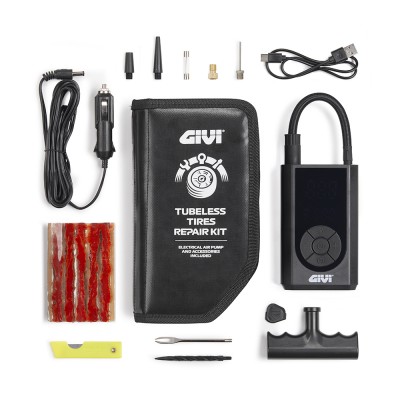 Kit Riparazione Pneumatici GIVI S451 Tubeless con Compressore