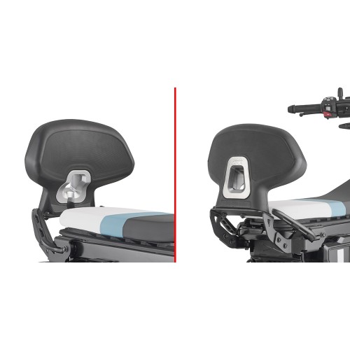 Schienalino GIVI TB5147A in Poliuretano Nero per BMW CE 02