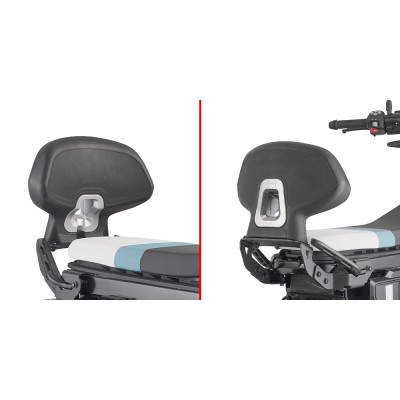 Schienalino GIVI TB5147A in Poliuretano Nero per BMW CE 02