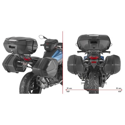 Telaietti Laterali GIVI PLX5152 Monokey Side per BMW R 1300 R - RS