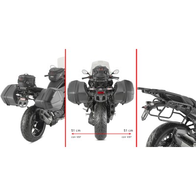 Telaietti Laterali GIVI PLX5153 Monokey Side per BMW R 1300 RS