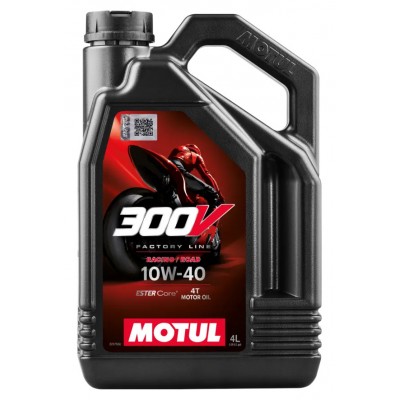 Olio Motore MOTUL 300V Road Racing 4T 10W-40 Sintetico Competizione 4L