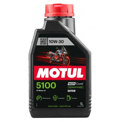Olio Motore MOTUL 5100 4T 10W-30 Technosynthese Estere 1L