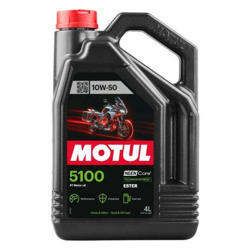 Olio Motor MOTUL 5100 4T 10W-50 Technosynthese Estere 4L