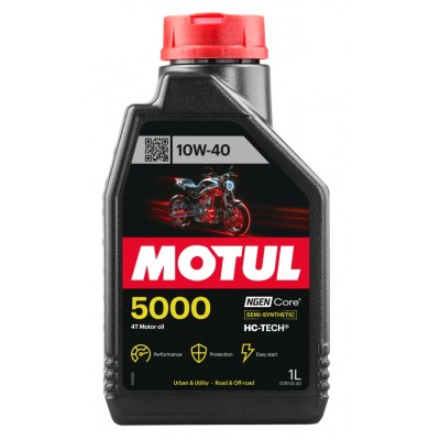 Olio Motore MOTUL 5000 4T 10W-40 Semisintetico HC-TECH 1L