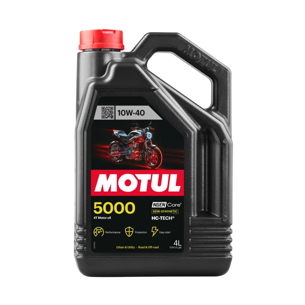 Olio Motore MOTUL 5000 4T 10W-40 Semisintetico HC-TECH 4L
