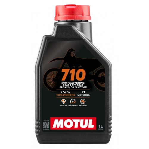 Olio Miscela MOTUL 710 2T 100% Sintetico Estere per Miscelatore 1L